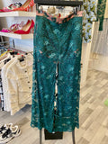 Vivienne Westwood Green Vintage Lace Trouser Suit UK10-12