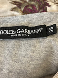 Pre Loved Dolce & Gabbana Floral Stretch Top Size 38 - UK 6