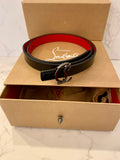 Pre Loved Christian Louboutin Black Patent Belt (new)