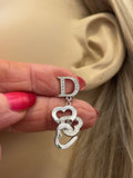 Pre Loved Dior Earrings with Heart Droplets new