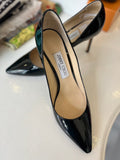 Pre Loved Jimmy Choo Romy Black Patent Heels UK 6