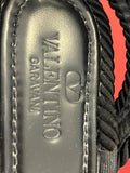 Pre Loved Valentino Garavani black rockstud flatforms UK 5