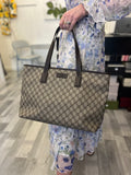 Pre Loved Gucci Monogram Canvas Tote Bag