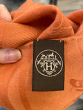 Hermes New Libris Cashmere & Silk Stole in Peach