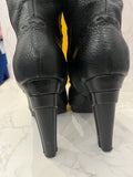 Fendi Long Black Leather Boots UK 5 (EUR 38)