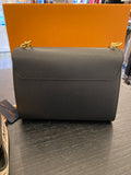 Louis Vuitton Twist MM in Black Epi Leather with Jacquard Bandouliere Strap