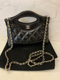Pre Loved Chanel Quilted Nano 31 in Shiny Black Calfskin (Excellent)