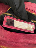 Balenciaga Medium City Handbag in Cranberry