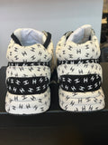 Pre Loved Chanel Runner Sneakers Black & White CC Suede & Leather UK6.5 New