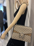 Pre Loved Gucci Dionysus GG Supreme Coated Canvas Shoulder/Crossbody Large Bag (excellent)