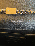 Pre Loved Saint Laurent Kate Crossbody Bag in Black with Silver Tone Hardware