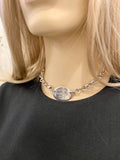 Pre Loved Tiffany & Co Silver Oval Tag 'Return to Sender' necklace