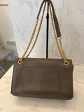 Pre Loved Mulberry Cheyne Chain shoulder bag in clay leather
