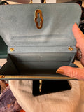 Mulberry Amberley Clutch in Poseidon Blue Leather