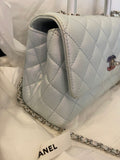 Pre Loved Chanel Coco Top Handle Bag in Iridescent Caviar Leather (Pristine)