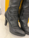 Fendi Long Black Leather Boots UK 5 (EUR 38)
