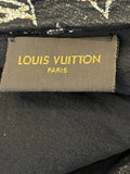 Louis Vuitton “So Glitter” Monogram Stole in Black & Gold