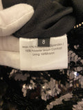 Pre Loved Alex Perry Black Sequin Dress UK8