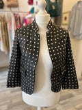 Zadig & Voltaire Studded Leather Jacket Fr34 U.K. 6