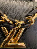 Louis Vuitton Chunky Chain Twist MM in Black Epi Leather