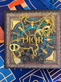 Pre Loved Dior Gold Tone CD & Heart Droplet Necklace (excellent)