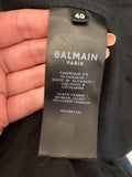 Pre Loved Balmain Black Wool Jacket Size 40 Fits UK 10/12