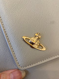Vivienne Westwood Grey Leather Clutch Bag