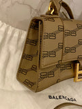 Pre Loved Balenciaga Hourglass XS Top Handle Bag in BB Monogram