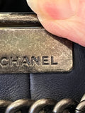 Pre Loved Chanel Calfskin Navy Bucket Backpack Bag