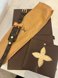 Pre Loved Louis Vuitton Porto Address Bracelet in Monogram Coated Canvas