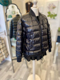 Moncler Black Down Jacket Size 3 fits UK 12-14