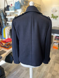 Gucci Double Breasted Pea Coat Jacket in Navy UK12