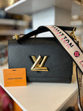 Pre Loved Louis Vuitton Twist MM in Black Epi Leather (as new)