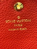 Pre Loved Louis Vuitton Sarah Purse Wallet in Red Empreinte Leather (matching handbag listed separately)