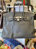 Pre Loved Hermes Birkin 35 in Black Togo Leather (sale) mark removed !