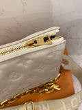 Pre Loved Louis Vuitton Coussin PM in Cream Leather
