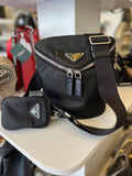 Pre Loved Prada Tessuto Nylon and Leather shouder bag