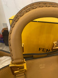 Pre Loved Fendi FF Vitello Glacier Medium Handle Tote - AS NEW