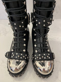 Pre Loved Alexander McQueen Long Hobnail Boots UK 4