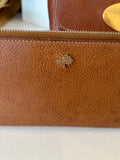 Pre Loved Mulberry tree zip around wallet purse in oak leather