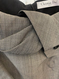 Pre Loved Christian Dior Wool Houndstooth Dress FR 38 UK 8 (pristine)
