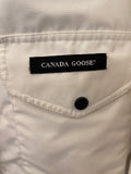 Pre Loved Canada Goose Mid Length White Padded Coat - UK XSmall (Fits uk8)