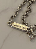 Pre Loved Tiffany & Co Silver T & Co Square Pendant