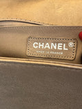 Chanel Medium Boy Bag in Dark Gold Metallic