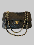 Chanel Double Flap Jumbo in Black Caviar Leather