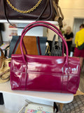 Mulberry East West Bag in Purple Patent