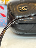 Pre Loved Chanel Tortoiseshell Sunglasses with Bronze Crystals (excellent)