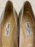 Pre Loved Jimmy Choo Romy Attila Kitten Heels in Gold UK 6 (New)