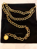 Pre Loved Chanel CC Medallion Gold Tone Chain Belt (excellent)