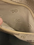 Pre Loved Mulberry Small Lily In Gold Crinkle Leather